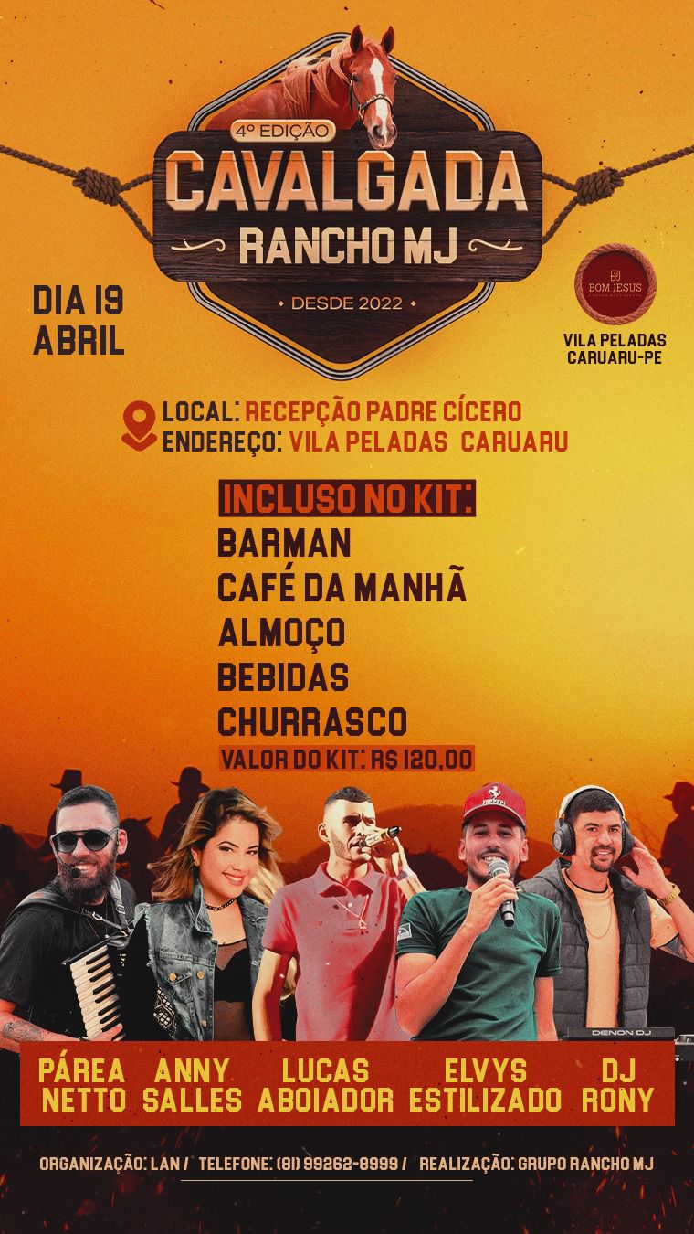4ºEDIÇÃO CAVALGADA RANCHO MJ